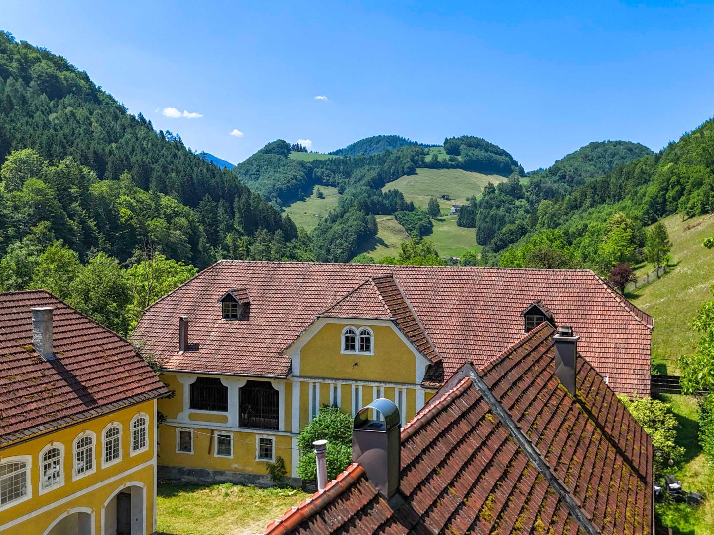 Land & Gut: Herrschaftlicher Gutshof. Eingebettet in der Natur des Ennstals.