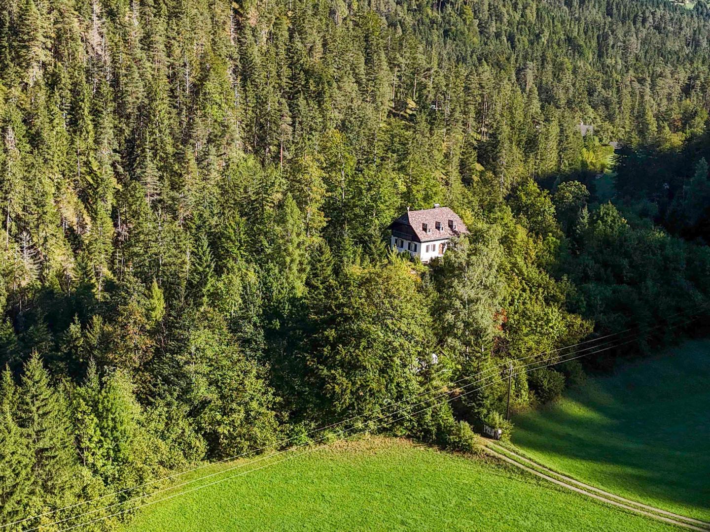 Land & Gut: Forsthaus in Allein- & Hügelkopflage mit Kaiserblick