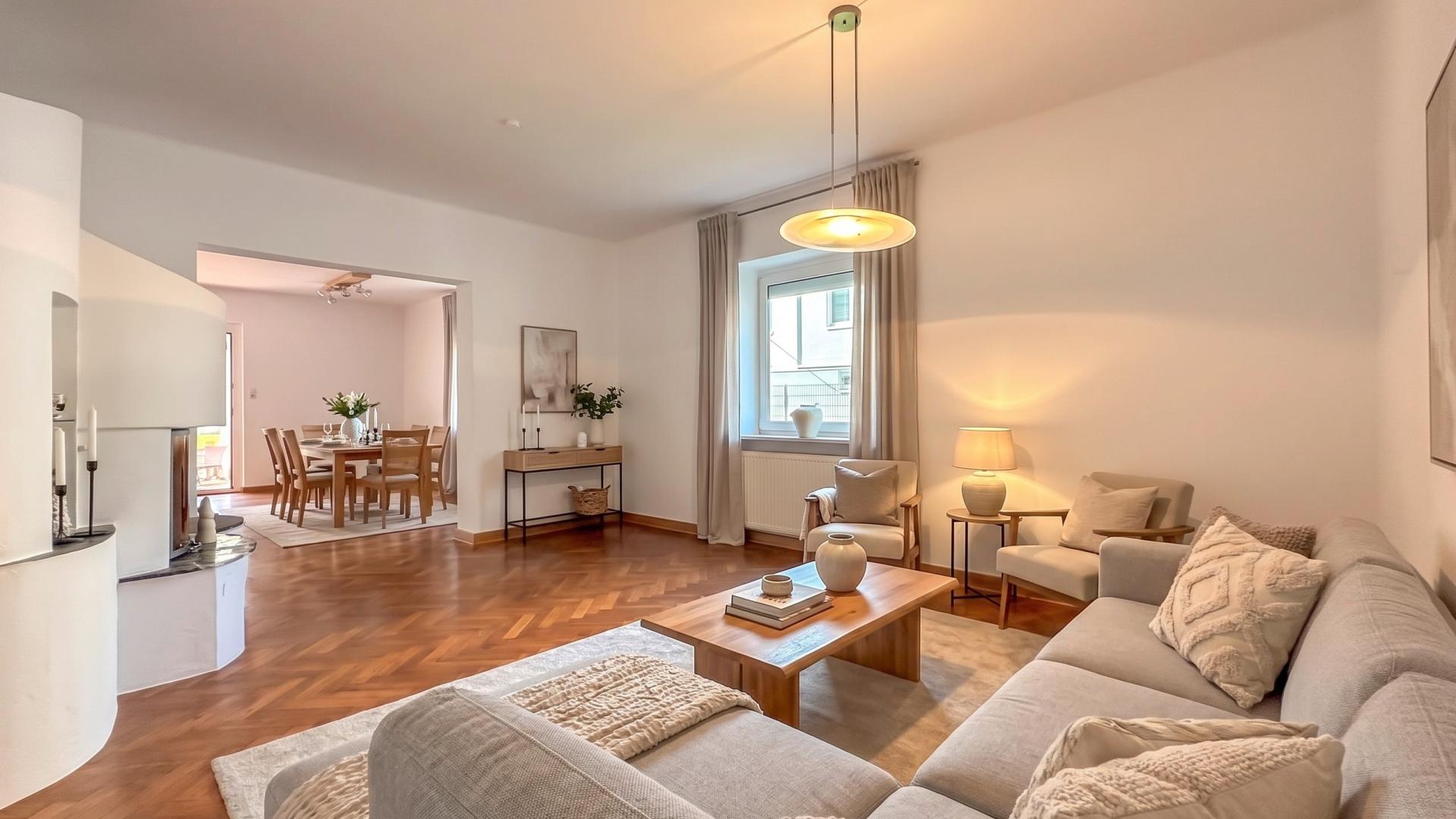Linz: 148 m² - Einziehen & Wohlfühlen. Gartenwohnung mit Naturgarten.
